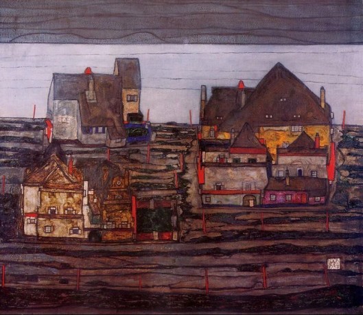 Egon Schiele - suburbios