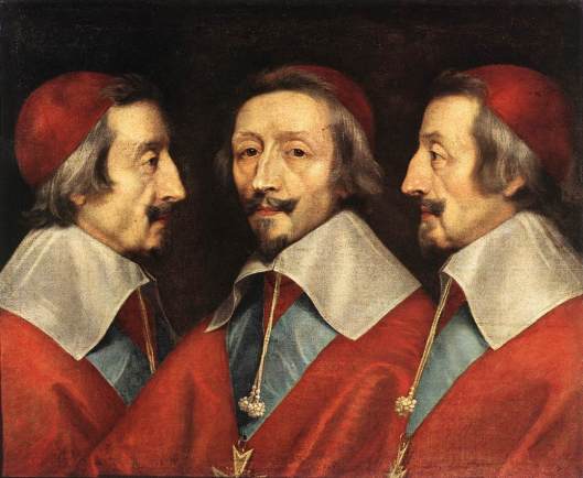 CHAMPAIGNE, Philippe de - retrato triplo de Richelieu - 1640