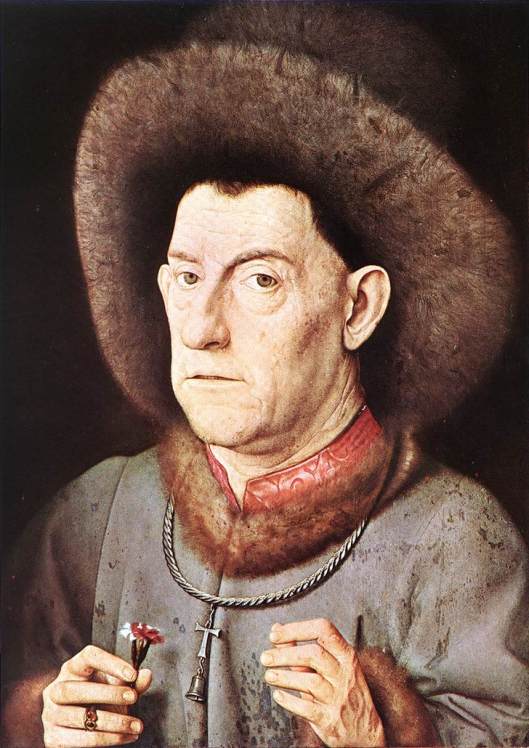 EYCK, Jan van - retrato de homem com cravo - 1435