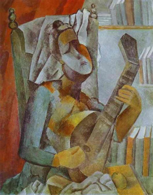 Picasso - Mulher tocando bandolim 1909