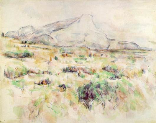 Cezanne - La Montagne Sainte-Victoire  1902 06 watercolor