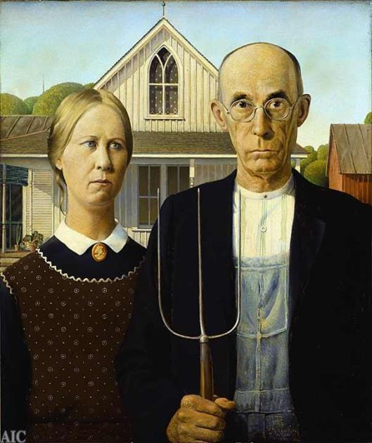 Wood, Grant-American Gothic 1930