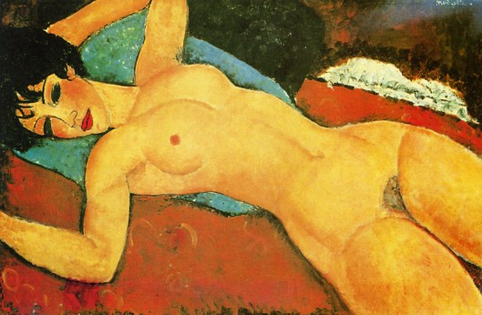 1917 Nu adormecido de braços abertos