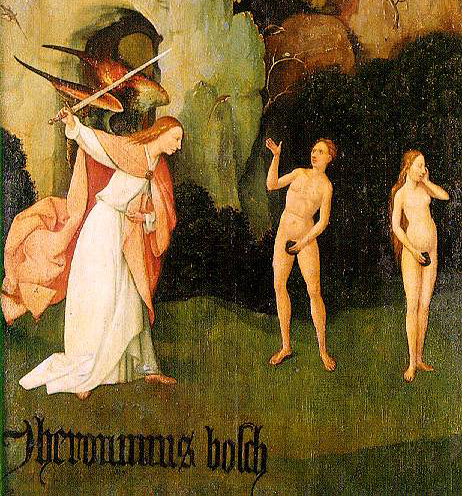 Bosch - Triptych of Haywain (left wing) -1500-02 detalhe