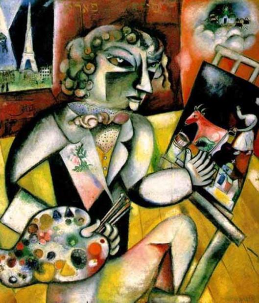 Chagall_Marc-Self-portrait_with_Seven_Fingers 1913-14