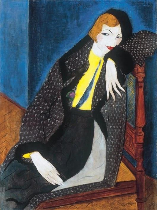 Geza Voros - Mulher com boina preta