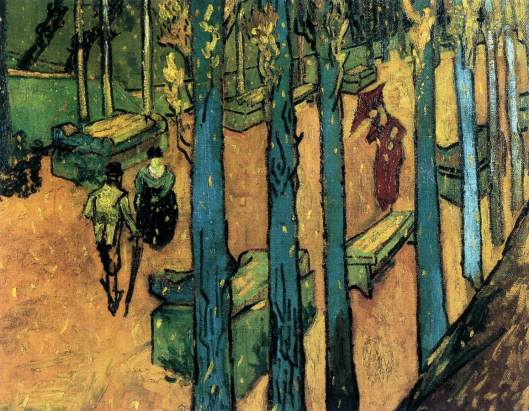 Les Alyscamps, Falling Autumn Leaves 1888