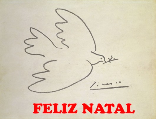Picasso pomba Feliz Natal