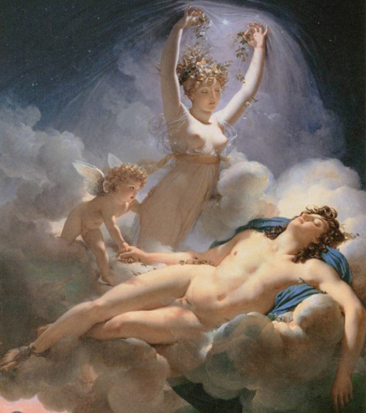 GUÉRIN, Pierre-Narcisse - Aurora e Cephalus 1810 fragmento 600px