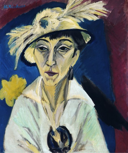 Ernst Ludwig Kirchner -  Retrato de Erna Schilling 1913 600px
