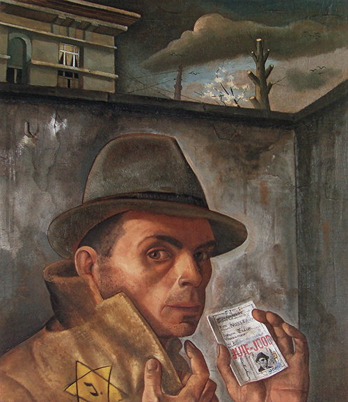 Felix Nussbaum 3 - Auto-retrato com passaporte judeu 1943 500px