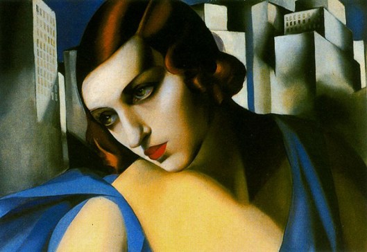 Tamara de Lempicka - Mulher à guitarra (detalhe) 600px